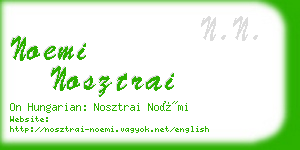 noemi nosztrai business card